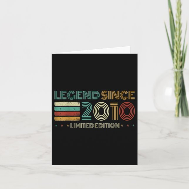 Carte 15 Ans Légende depuis 2010 15e anniversaire (Devant)