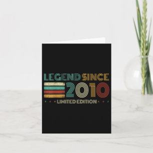 Carte 15 Ans Légende depuis 2010 15e anniversaire
