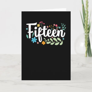 Carte 15 Ans   Quinze   15ème anniversaire Idée cadeau