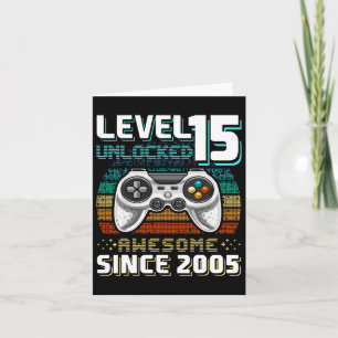 Carte 15 Déverrouillé Awesome 2005 jeu vidéo 15e anniver