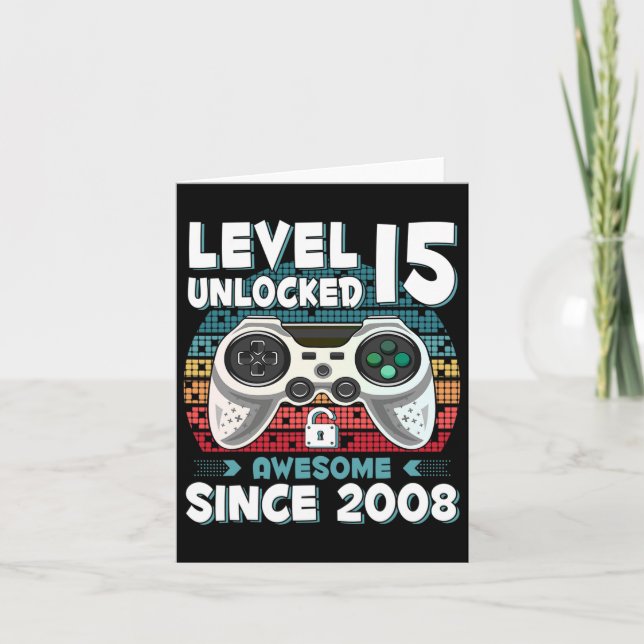 Carte 15ans Anniversaire Son Garçon Amusant Joueur 15e 1 (Devant)
