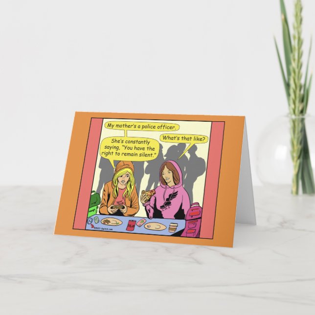 Carte 1614 Ma Mère Est Un Dessin D'Agent De Police (Devant)