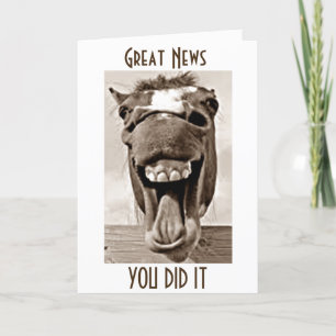 CARTE *16* HEARD THE GOOD NEWS SAYS SILLY DONKEY