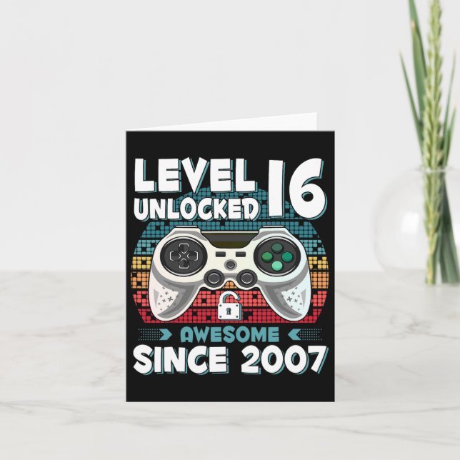 Carte 16ans Anniversaire Fils Garçon Amusant Joueur 16e  (Devant)