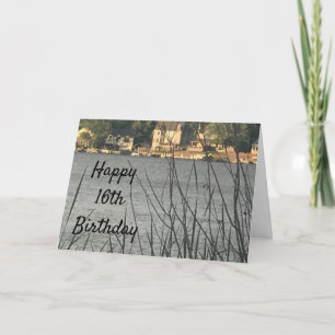 Carte **16e ANNIVERSAIRE** **CARTE D'ANNIVERSAIRE DU LAC