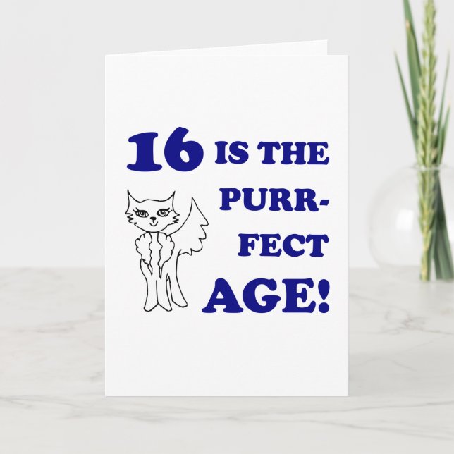 Carte 16e anniversaire de naissance (Devant)