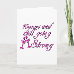 Carte 16e anniversaire du mariage