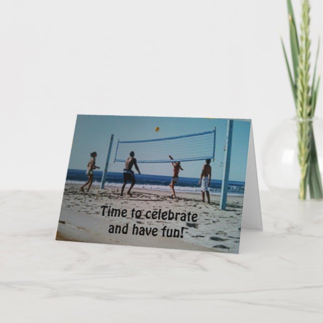 Carte "16e ANNIVERSAIRE" EST L'HEURE DE SE AMUSER/CÉLÉBR (Devant)