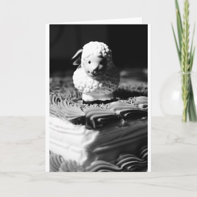 Carte 16ème Anniversaire de moutons (Devant)