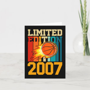 Carte 16th Birthday Basketball Limited Edition 2007 Fun