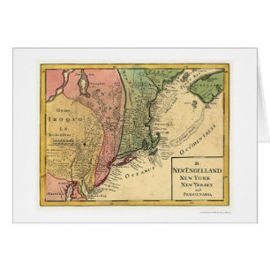Carte 1759 de la Nouvelle Angleterre