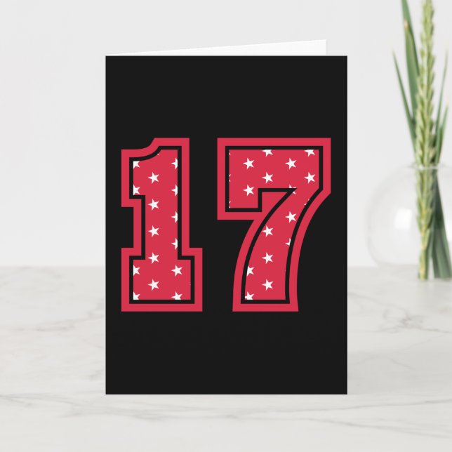 Carte 17 ANS ANNIVERSAIRE 17e anniversaire Enfants Vinta (Devant)