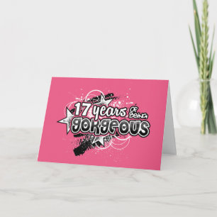 Carte 17 ans d'être magnifique (17e anniversaire)