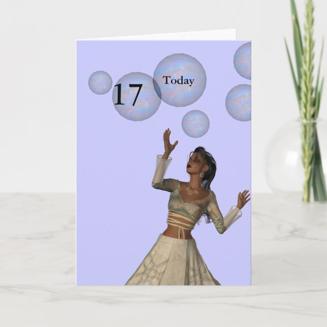 Carte 17e anniversaire (Devant)