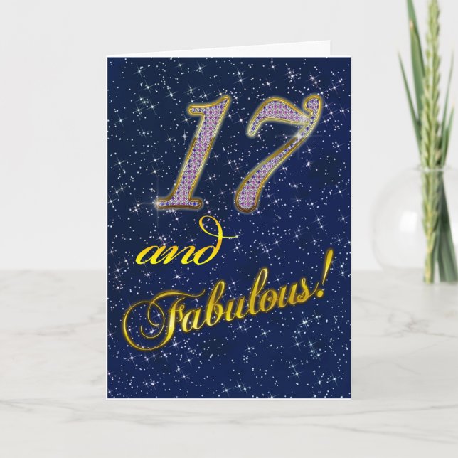Carte 17ème anniversaire pour quelqu'un Fabulous (Devant)