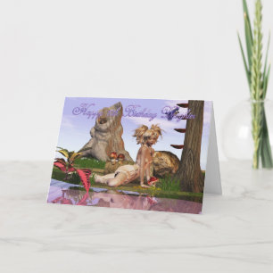 Carte 17th Birthday Darling Daughter, Elf imaginaire lak