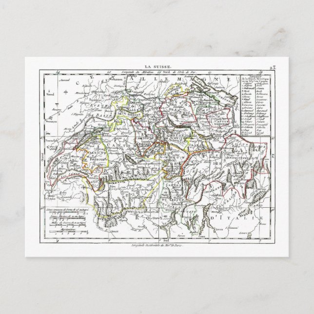 Carte 1806 - La Suisse (Devant)