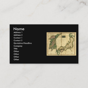 Carte 1815 de la Corée et du Japon