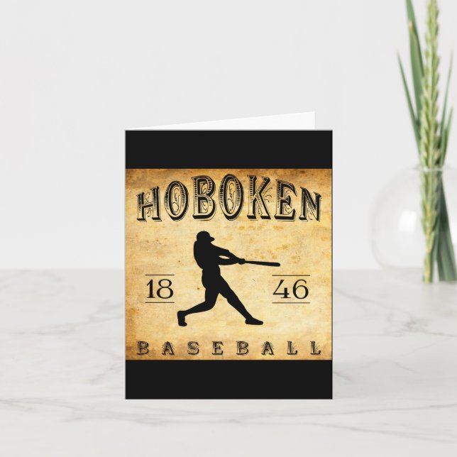 Carte 1846 Hoboken New Jersey Baseball  (Devant)