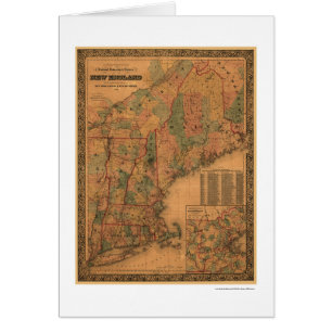 Carte 1861 de chemin de fer de la Nouvelle