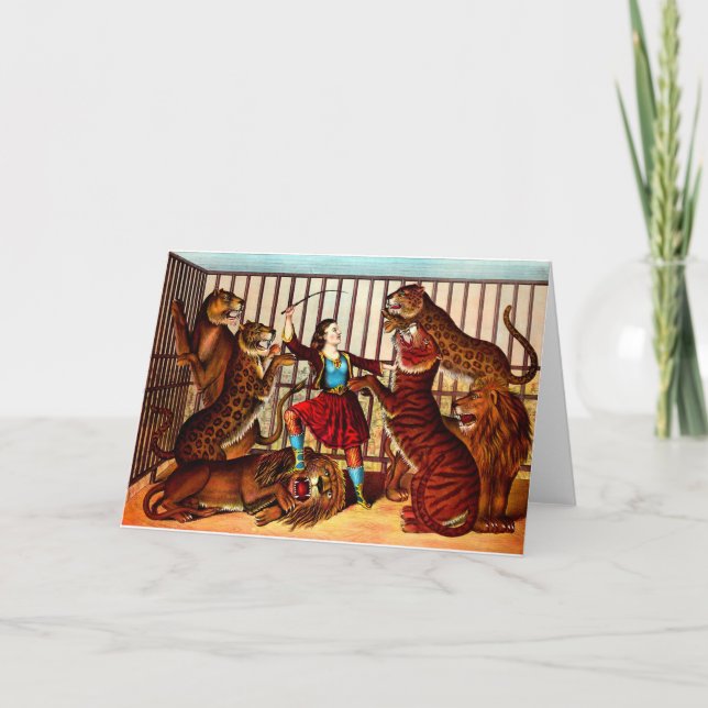 Carte 1874 La Reine Lion (Devant)