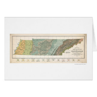 Carte 1896 d'agriculture du Tennessee