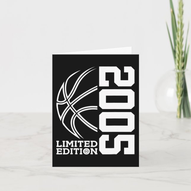 Carte 18e anniversaire Basketball Limited Edition 2005 (Devant)