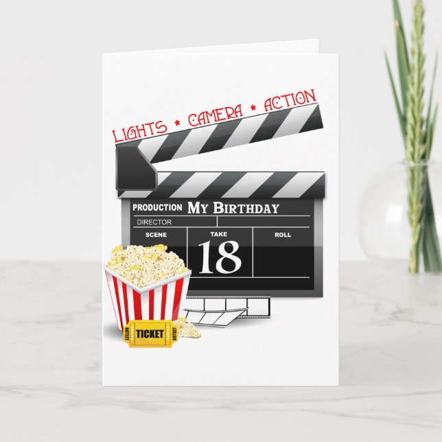 Carte 18e anniversaire de la fête du cinéma (Devant)