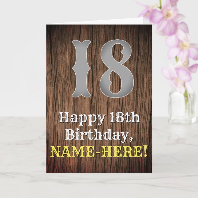 Carte 18e anniversaire : Pays inspiré par l'Ouest Look,  (Orchidée)