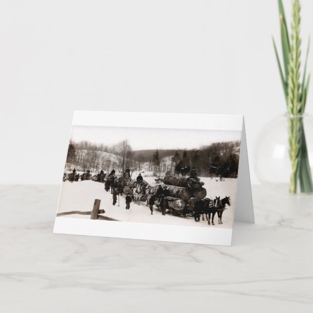 Carte 1905 bûcherons au travail (Devant)