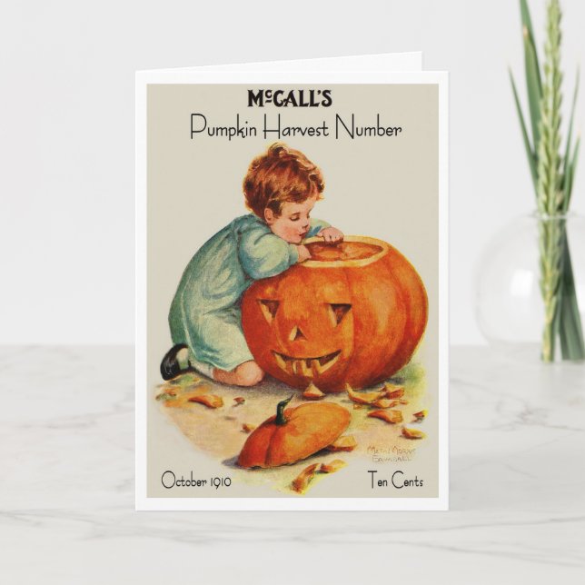 CARTE 1910 ! ! ! GREETING HALLOWEEN FACES ET HAPPY HEART (Devant)