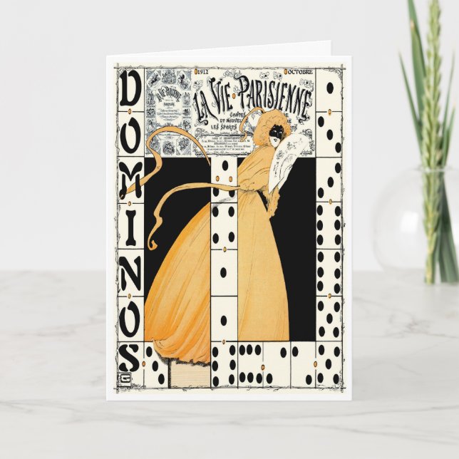 CARTE 1912 ! "DOMINOS~EXPECT LES INATTENDUS " (Devant)