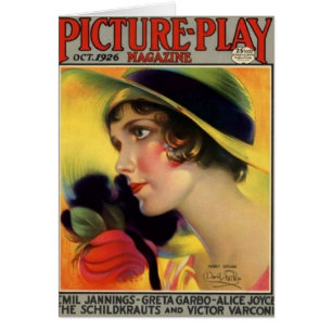 Carte 1926 de magazine de film de cru de Mary