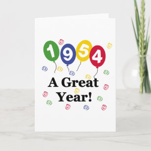 Carte 1954 Un grand anniversaire