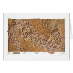 Carte 1962 de canyon grand et de proximité