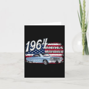 Carte 1964 64 Impala Lowrider Ss 4 juillet Américain