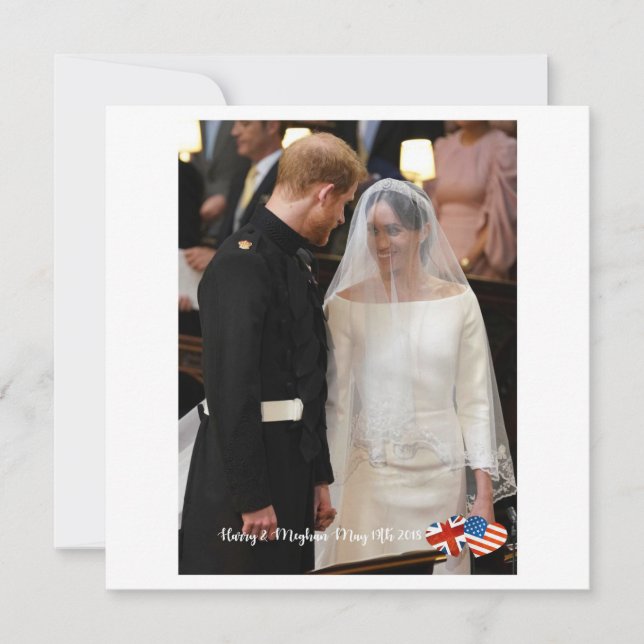 Carte 19 mai 2018 : Quand Harry a épousé Meghan (Devant)
