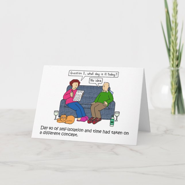 Carte 19 Temps Passé Pendant Le Cartoon De Verrouillage (Devant)