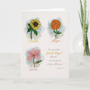 Carte 1 Cor 13:13 Plus grand est l'amour