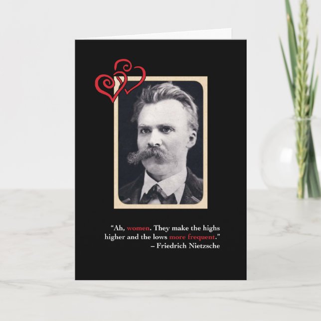 Carte #1 de jour de Nietzsche Anti-Valentine (Devant)