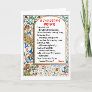 Carte #1 de prière de Noël (Donald Trump)