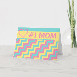 Carte #1 MOM de Favorite Enfant Humour Fête des mères