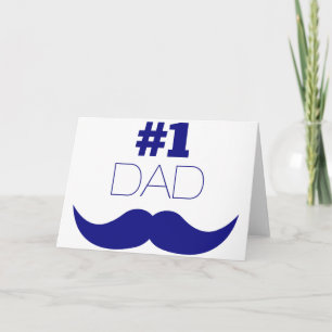 Carte #1 Papa Blue Mustache