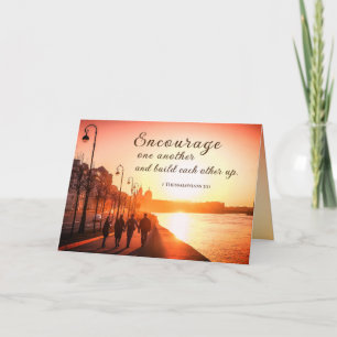 Carte 1 Thessaloniciens 5:11 Encourager l'autre Bible