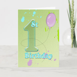 Carte 1er anniversaire (anniversaire)