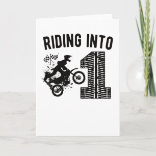 Carte 1er Anniversaire Cadeau Vélo Dirt 1 An Motocross