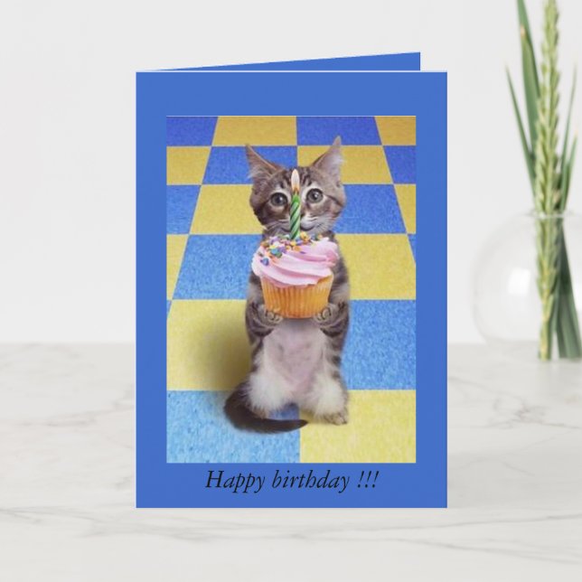 Carte 1er anniversaire du bébé - (Devant)