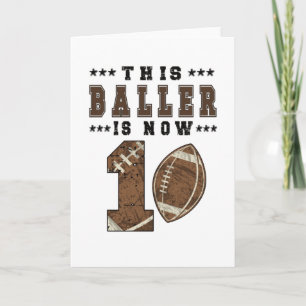 Carte 1er Anniversaire Joueur de football 1 An Garçon
