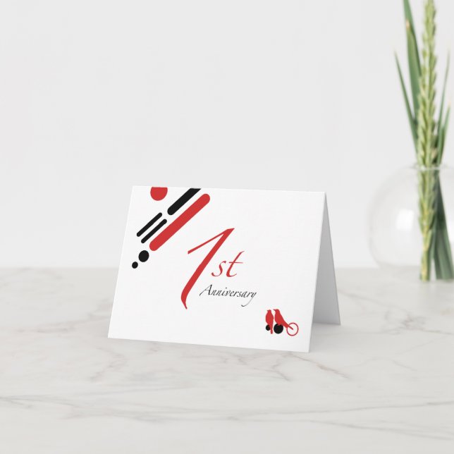 Carte 1er anniversaire (mod birds) (Devant)