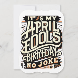 Carte 1er avril Anniversaire Funny Avril Fools’ Celebrat
